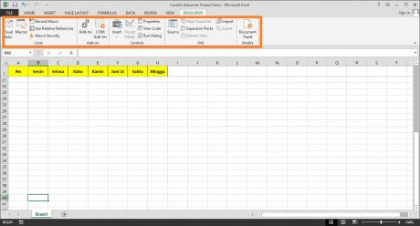 3. Menambahkan tab Developer di Excel